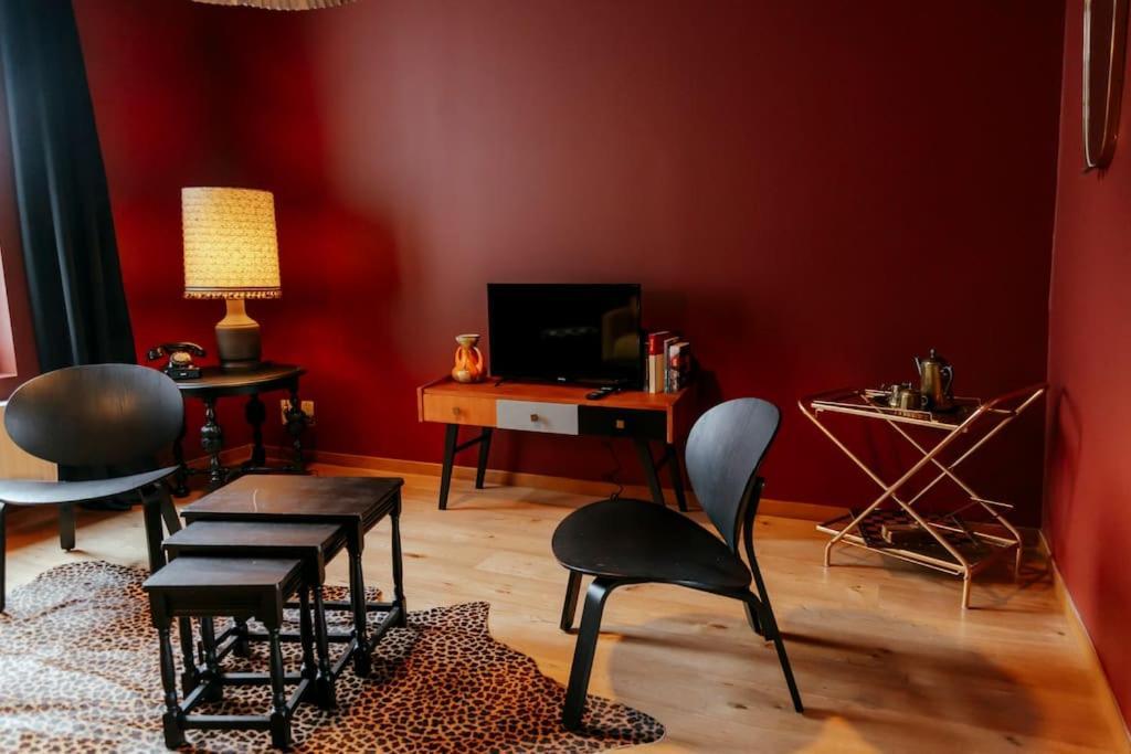 Le Retro Chic - Grand Duplex Pour 6 Dans Le Centre Apartment Liege Bagian luar foto